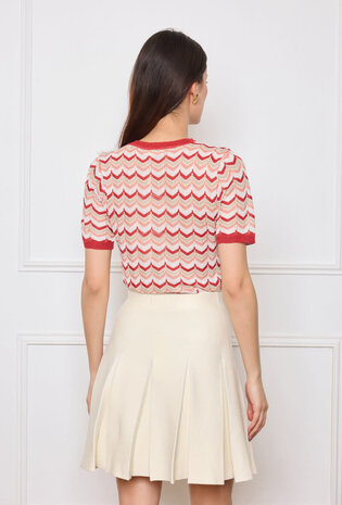 By Clara Retro chic knit shirt 6506