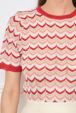 By Clara Retro chic knit shirt 6506