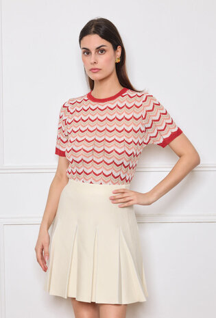 By Clara Retro chic knit shirt 6506