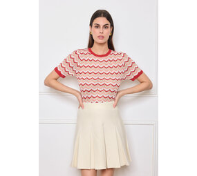 By Clara Retro chic knit shirt 6506