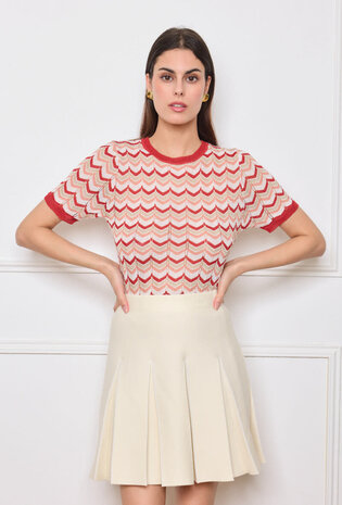 By Clara Retro chic knit shirt 6506