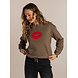 Ivy Beau Sweater red lips Shira