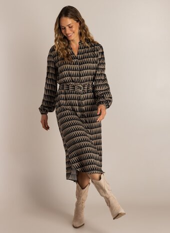 Ivy Beau Jurk lang met ceintuur Ser