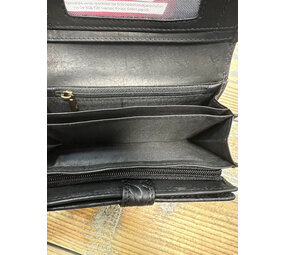 Portemonnee print echt leder LW001