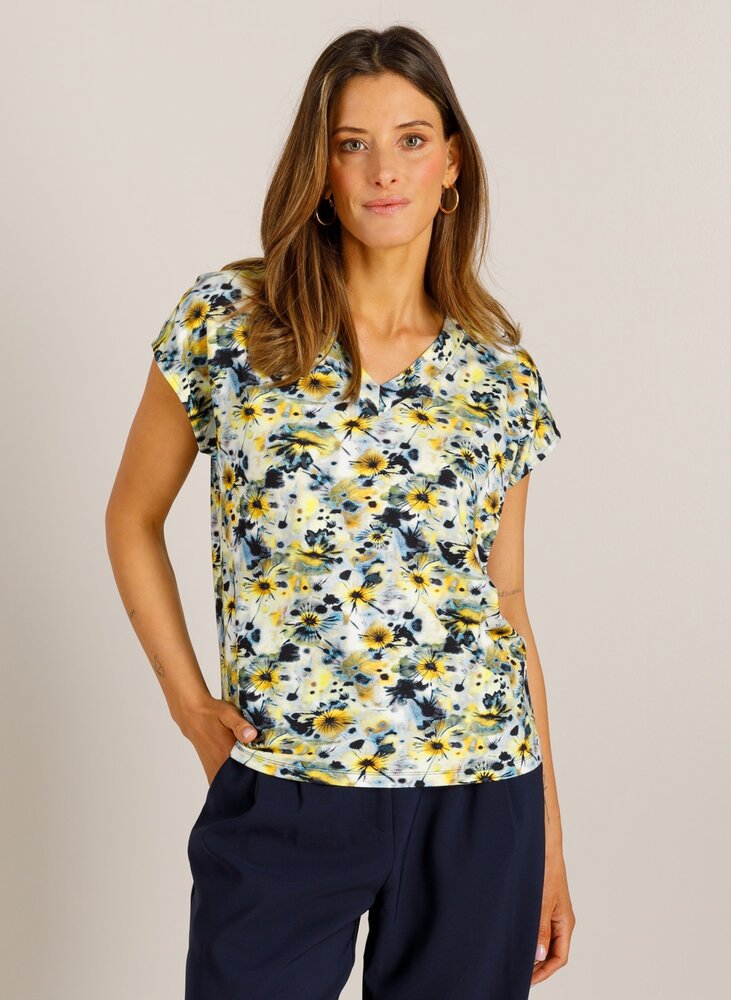 Ivy Beau Shirt v-hals print Vyella