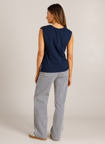 Ivy Beau Top gehaakte details Verene