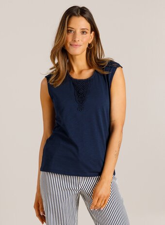 Ivy Beau Top gehaakte details Verene