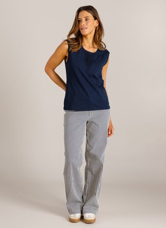 Ivy Beau Top gehaakte details Verene