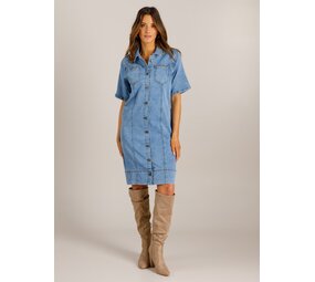 Ivy Beau Denim jurk stretch Vicky