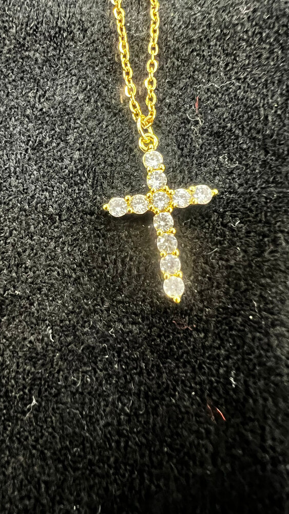 Claston Luxury Necklace Diamond Cross 2401-02