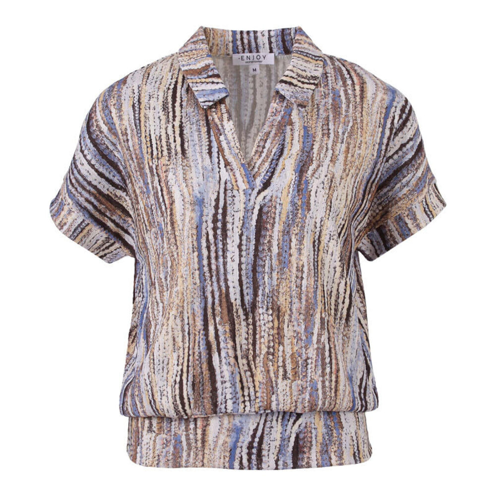 Enjoy Polo km structuur aop 183480