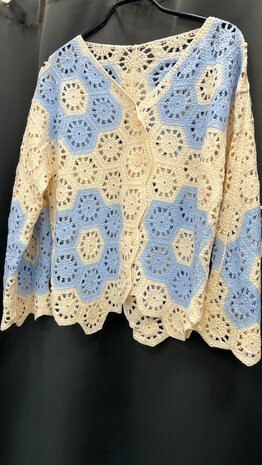 Vest gehaakt knoopsluiting Lola