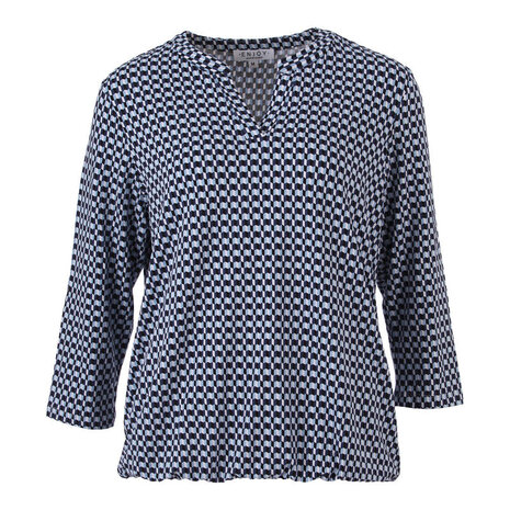 Enjoy Blouson rond v-hals grafisc 183924