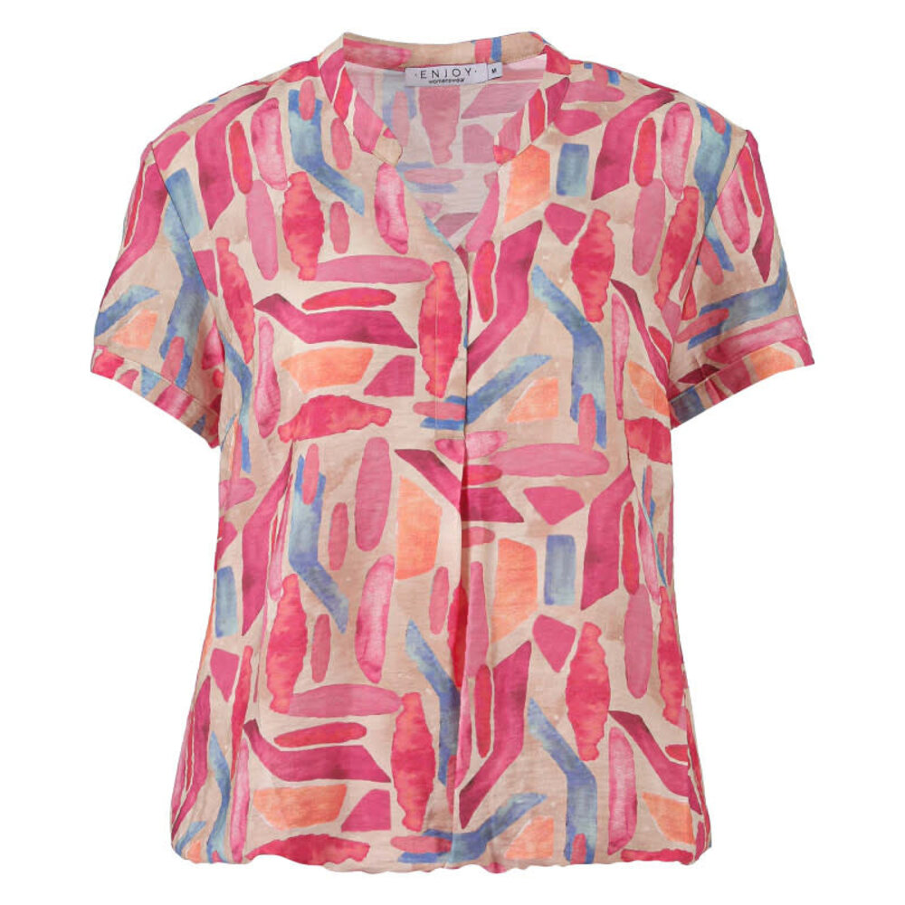 Enjoy Blouson blouse allover print 882003