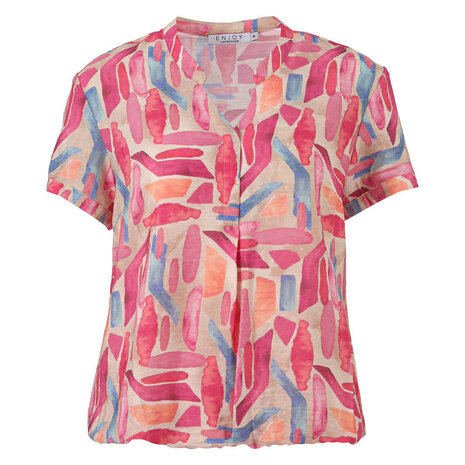 Enjoy Blouson blouse allover print 882003