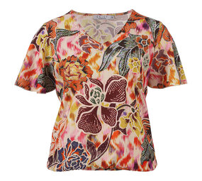 Enjoy Blouson v-hals allover bloemprint 881620