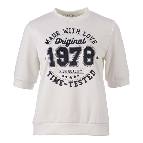 Enjoy Top halve mouw 1978 print 183078