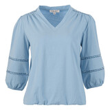 Enjoy Blouson v-hals crochet tape 183427