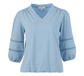 Enjoy Blouson v-hals crochet tape 183427