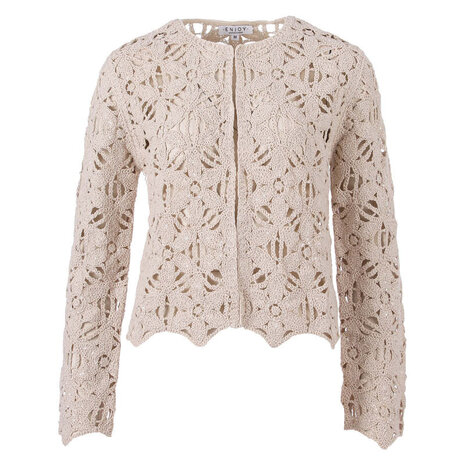 Enjoy Vestje crochet pailetten 892160