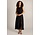 Jurk z/m split Corine
