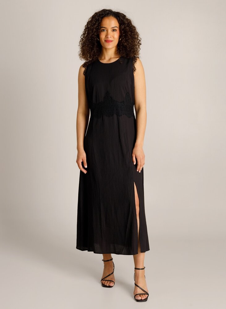 Ivy Beau Jurk z/m split Corine