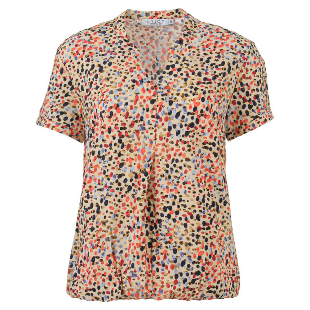 Enjoy Blouson blouse stippen print 881474