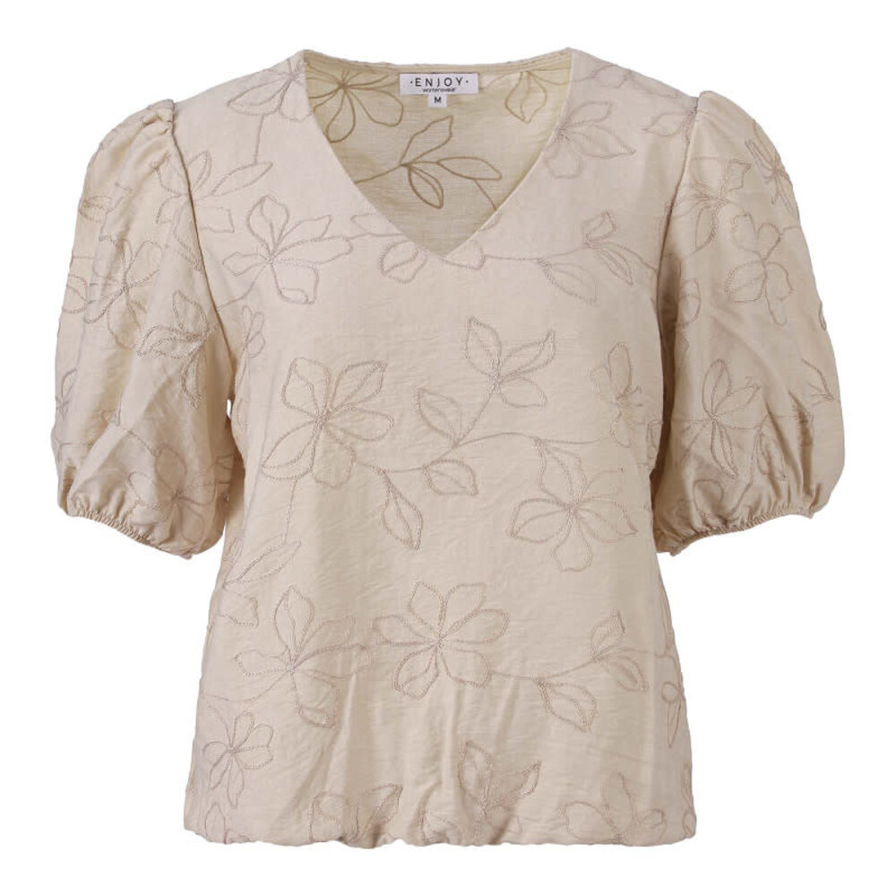 Enjoy Blouson km bloem borduur 127612