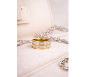 Claston Luxury Ring Double Gemstone 2201-12 Claston Luxury Ring Double Gemstone 2201-12