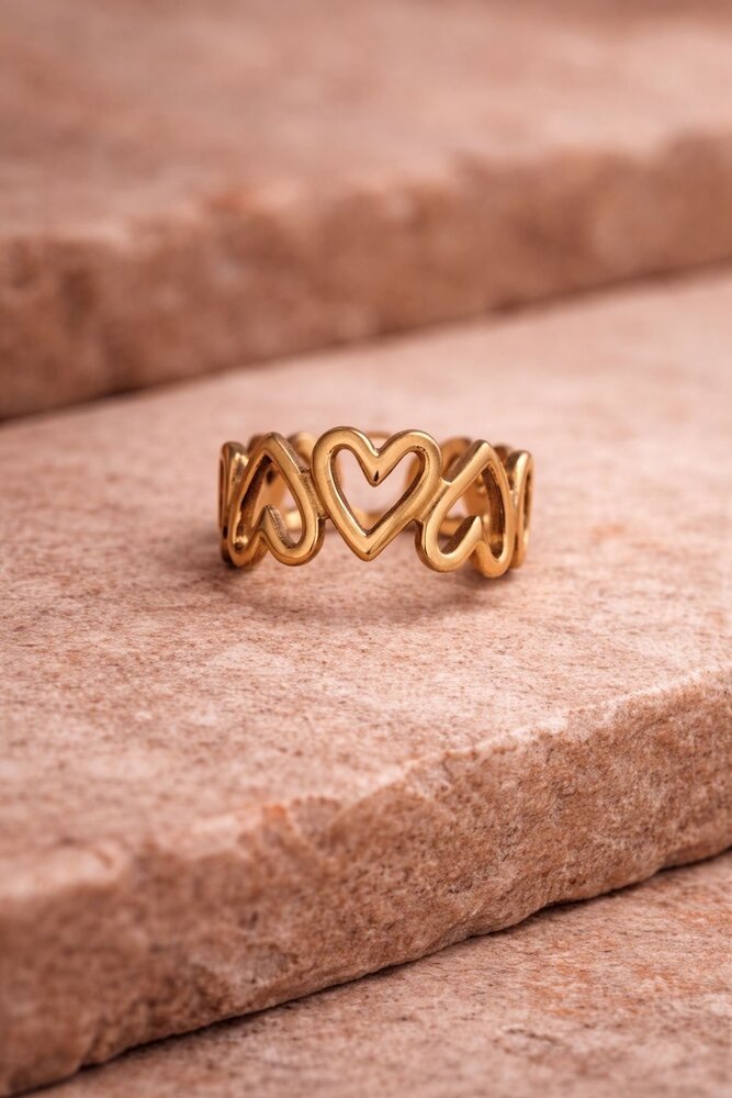 Claston Luxury Ring Classic Hearts 2201-03 Claston Luxury Ring Classic Hearts 2201-03