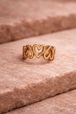 Claston Luxury Ring Classic Hearts 2201-03 Claston Luxury Ring Classic Hearts 2201-03