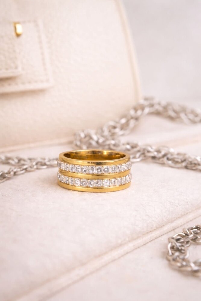 Claston Luxury Ring Double Gemstone 2201-12