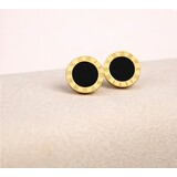 Claston Luxury Earrings Timeless Black Studs 2501-13 Claston Luxury Earrings Timeless Black Studs 2501-13