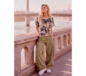 Iz Naiz Barrel broek katoen uni 826152