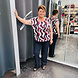 Enjoy Blouson golfjes print lurex 156890
