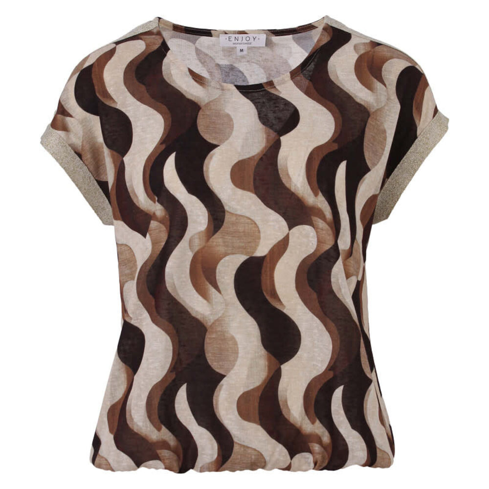 Enjoy Blouson golfjes print lurex 156890