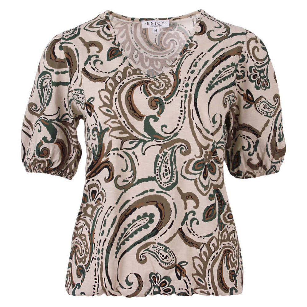 Enjoy Blouson korte pofm paisley 183672 Enjoy Blouson korte pofm paisley 183672