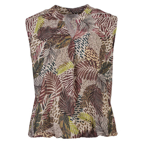 Enjoy Blouson mouwloos jungle 127680 Enjoy Blouson mouwloos jungle 127680
