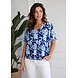 Iz Naiz Blouson v-hals wave blue 25670
