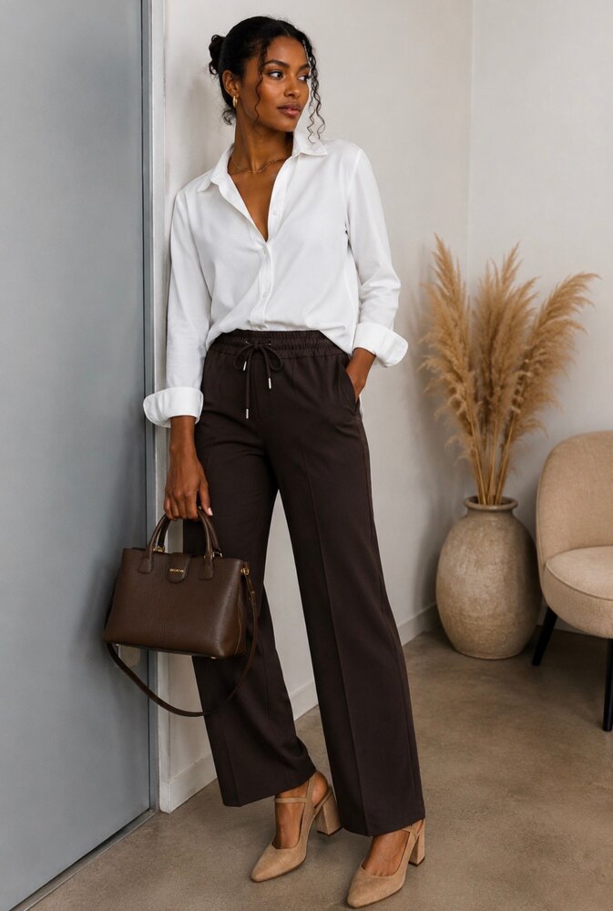 Esvivid Wide leg broek 7456
