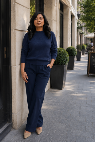 Ivy Beau Broek wide leg steekzakken Heela Ivy Beau Broek wide leg steekzakken Heela