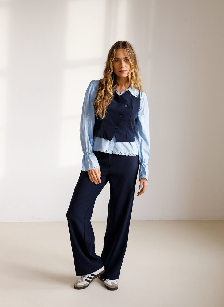 Ivy Beau Broek wide leg steekzakken Heela Ivy Beau Broek wide leg steekzakken Heela