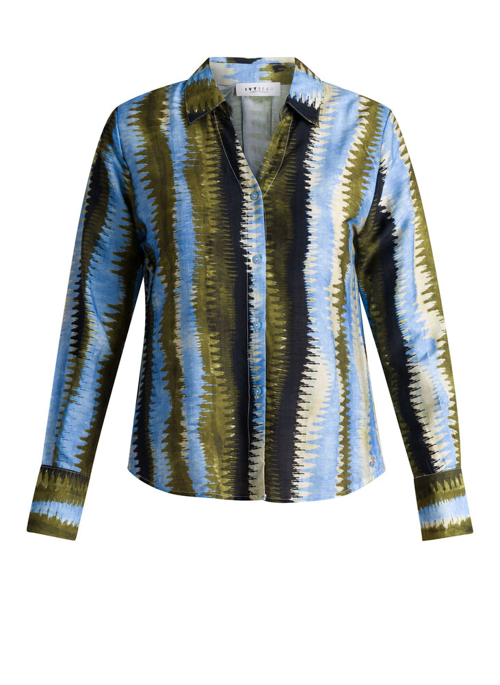Ivy Beau Blouse kraag v-hals Huda