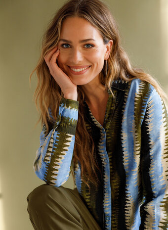 Ivy Beau Blouse kraag v-hals Huda