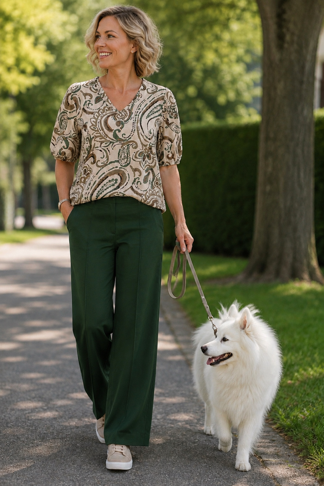 Enjoy Pantalon wide leg 416130