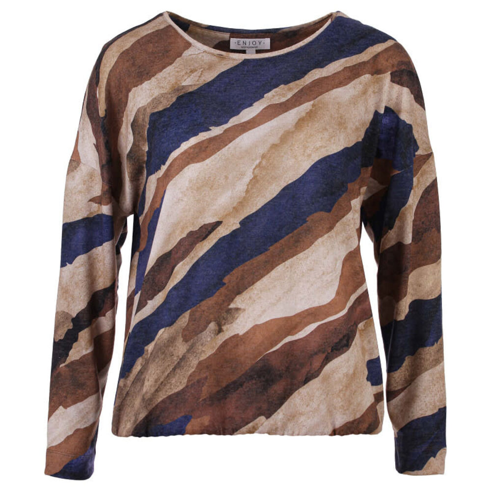 Enjoy Sweater cosy lm allover print 156980 Enjoy Sweater cosy lm allover print 156980