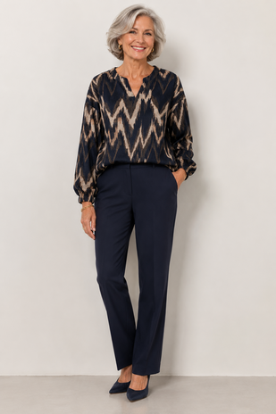Enjoy Blouson lm grafische print 156868 Enjoy Blouson lm grafische print 156868