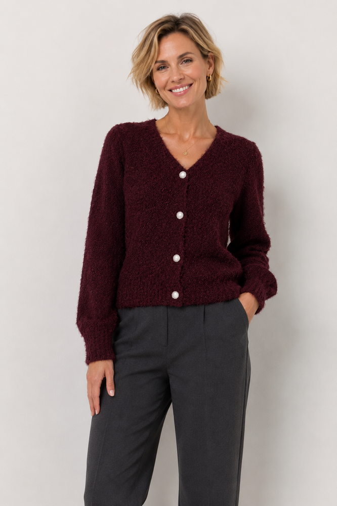 Enjoy Vest v-hals fluffy 426493