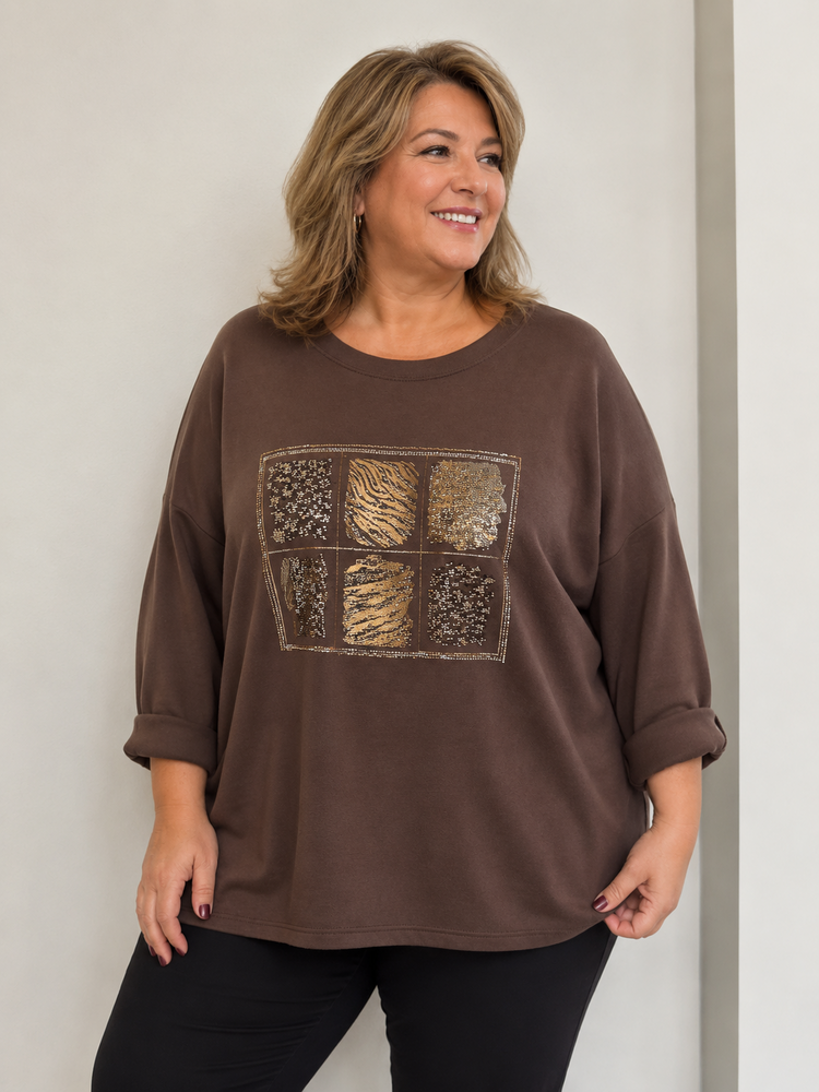 Sweater dieren opdruk Acasia