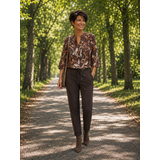 Enjoy Blouse 3/4 mw pintucks 503313